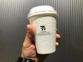 ホットドッグ、ツナサラダ、ホットコーヒー